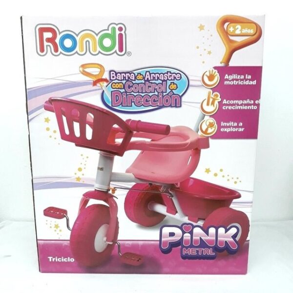 Triciclo Rondi Pink Metal Art.3500 - Imagen 2