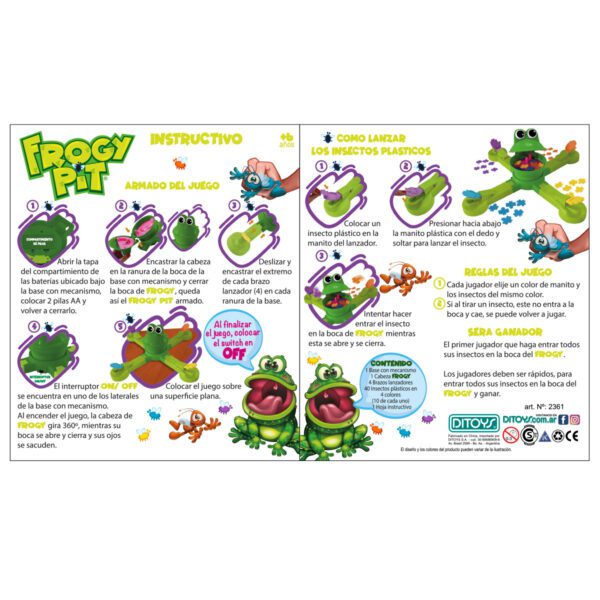 Juego Ditoys Frogy Pit Art:2361 - Imagen 3