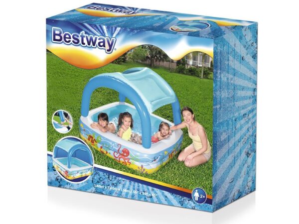 Pileta Inflable C/Techo 147X147X122Cm.Art:52192