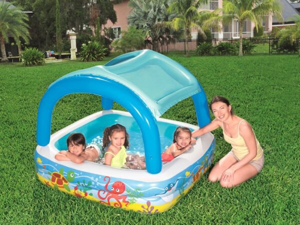 Pileta Inflable C/Techo 147X147X122Cm.Art:52192 - Imagen 4