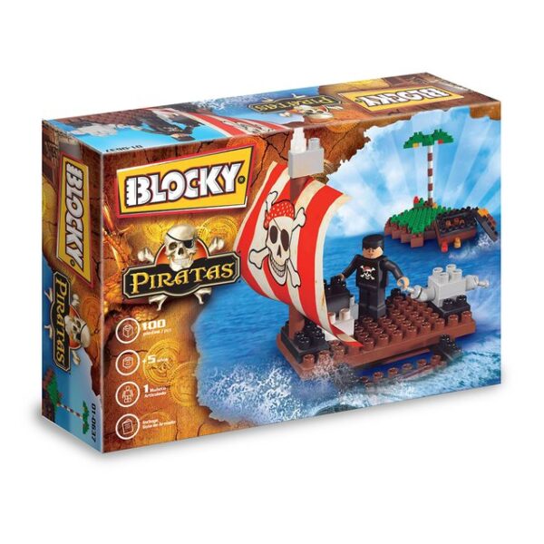 Blocky Piratas X 100 Pzs.Art:01-0637