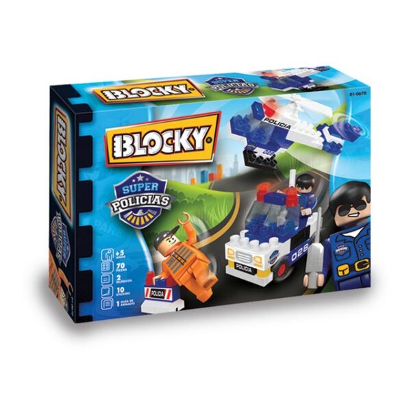 Blocky Super Policias X 70 Pzs. Art:01-0670 - Imagen 3