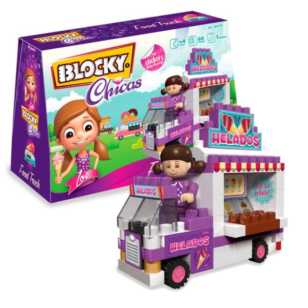 Blocky Chicas Food Truck X 65 Pzs.Art:01-0674