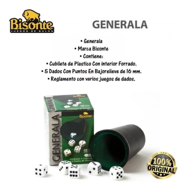 Juego Generala Bisonte En Caja Art:3628 - Imagen 3