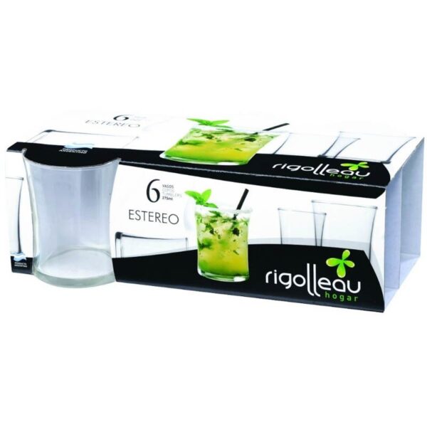 Vaso De Vidrio Estereo Rigolleau X6.U. Art:6253