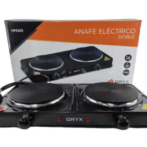 ANAFE ELECTRICO 2 HORNALLAS ORYX EN CAJA ART:HPS203