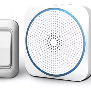 Timbre Inalámbrico Indicador Led Hasta 150m Apto Exterior Color Blanco