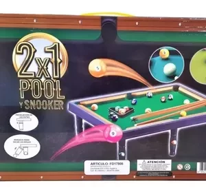 Juego De Pool Y Snooker 2En1 Med.Faydi Caja Art:Fd17303
