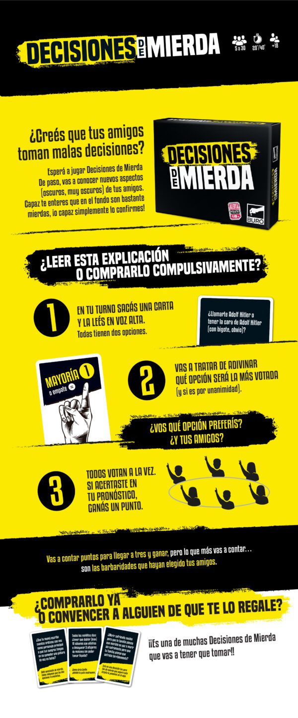Juego Buro Decisiones De Mierda Art:80066 - Imagen 2