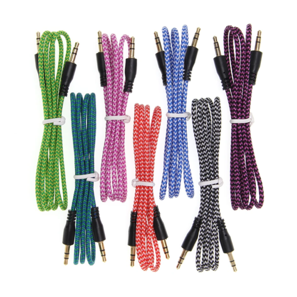 Cable Auxiliar 3,5 Mm.X 1 Mt.Dinax En Bolsa Art:Dx-Caux2