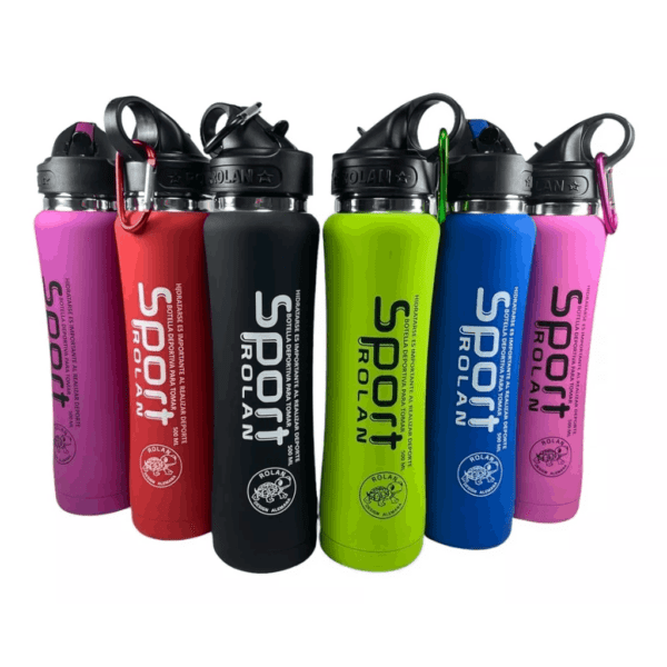Botella Rolan Deportiva De Acero X 500Ml Art:Six-050Nm
