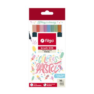 Marcador Filgo P/Pincel Brush Pastel X 10.U.