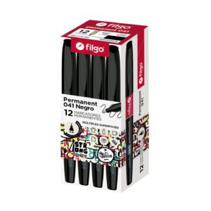 Marcador Filgo Negro Permanente 0,4 Mm.Art:041
