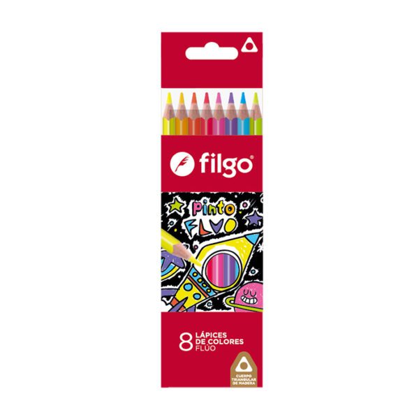 Lapiz Filgo Largo Fluo X8.U