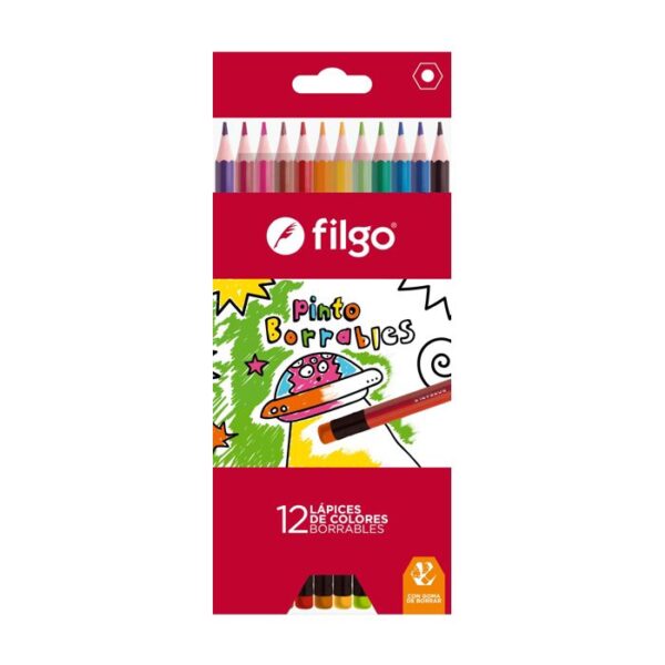 Lapiz Filgo Borrable Largo X 12.U.