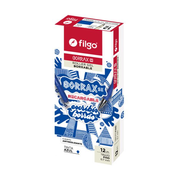 Boligrafo Filgo Borrable Borrax Se Decorado 0,7 Mm